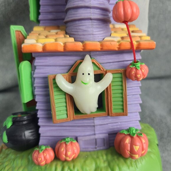 Avon Halloween Haunted House TESTED WORKS No Cord 10 inches Glow in the Dark - Picture 3 of 16